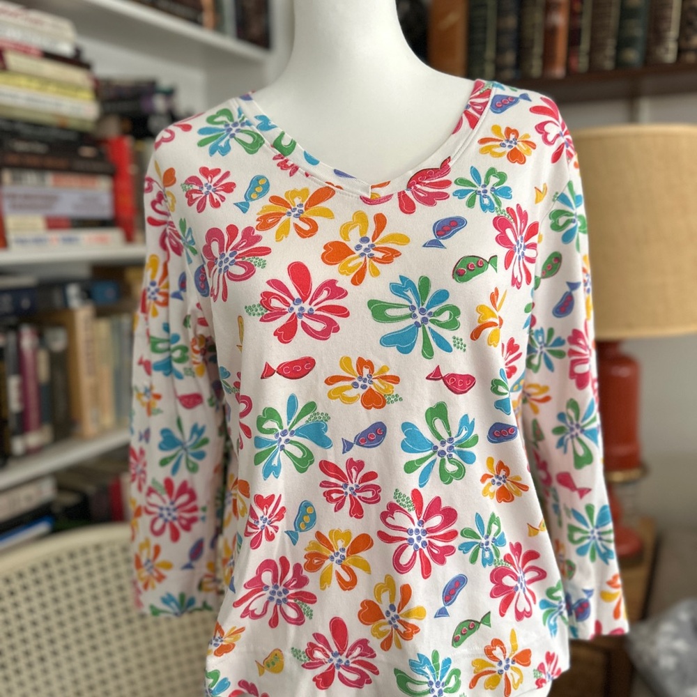 Fresh produce Floral Women's Top large